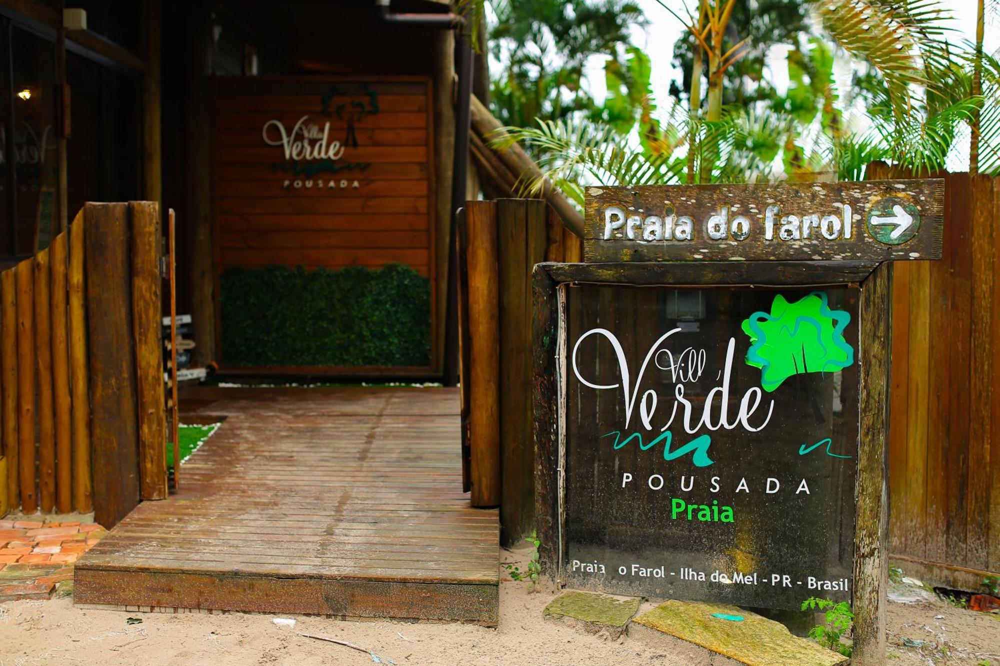 Pousada Villa Verde - Frente Para A Praia Do Farol Ilha do Mel Buitenkant foto