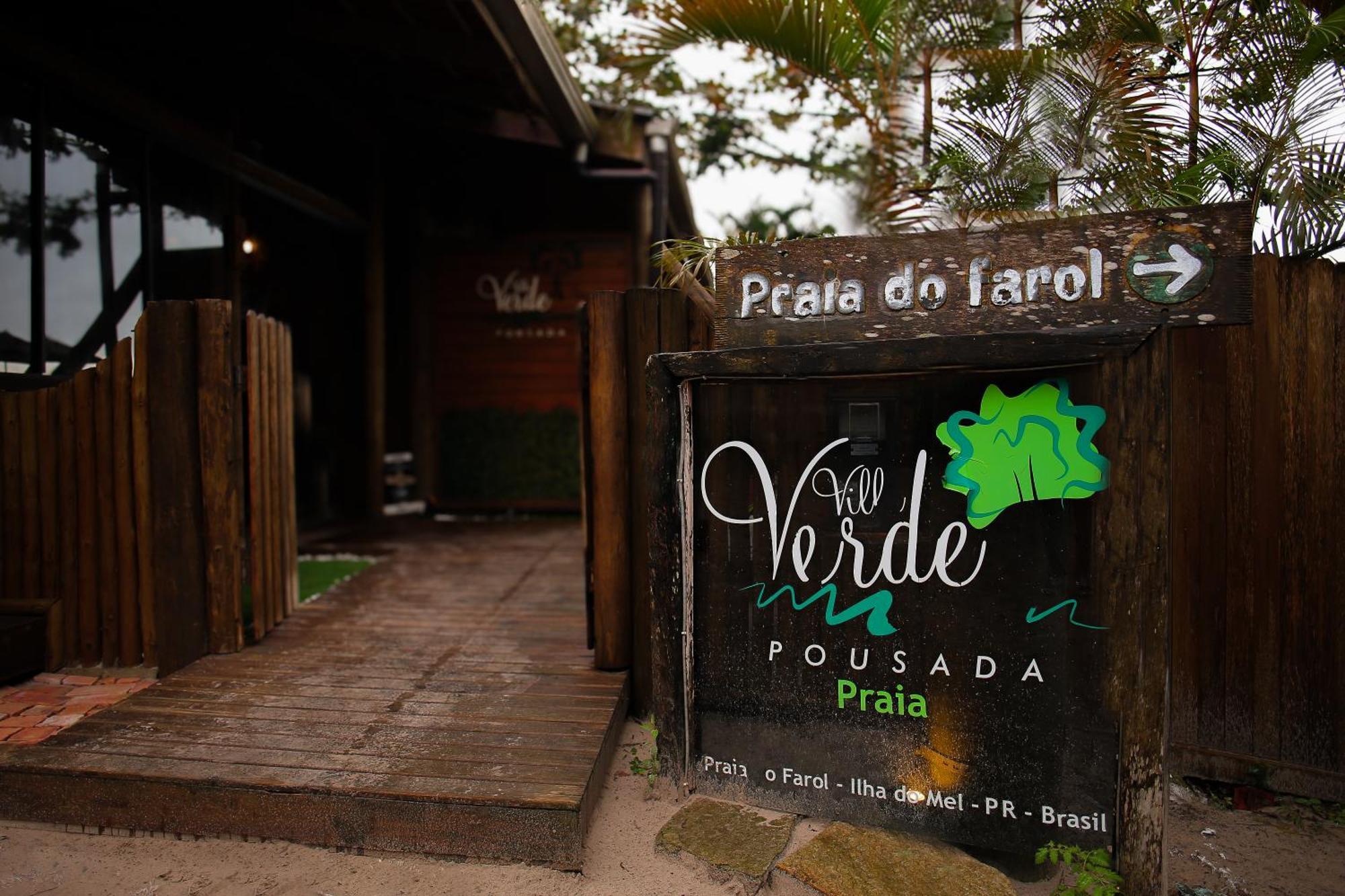 Pousada Villa Verde - Frente Para A Praia Do Farol Ilha do Mel Buitenkant foto